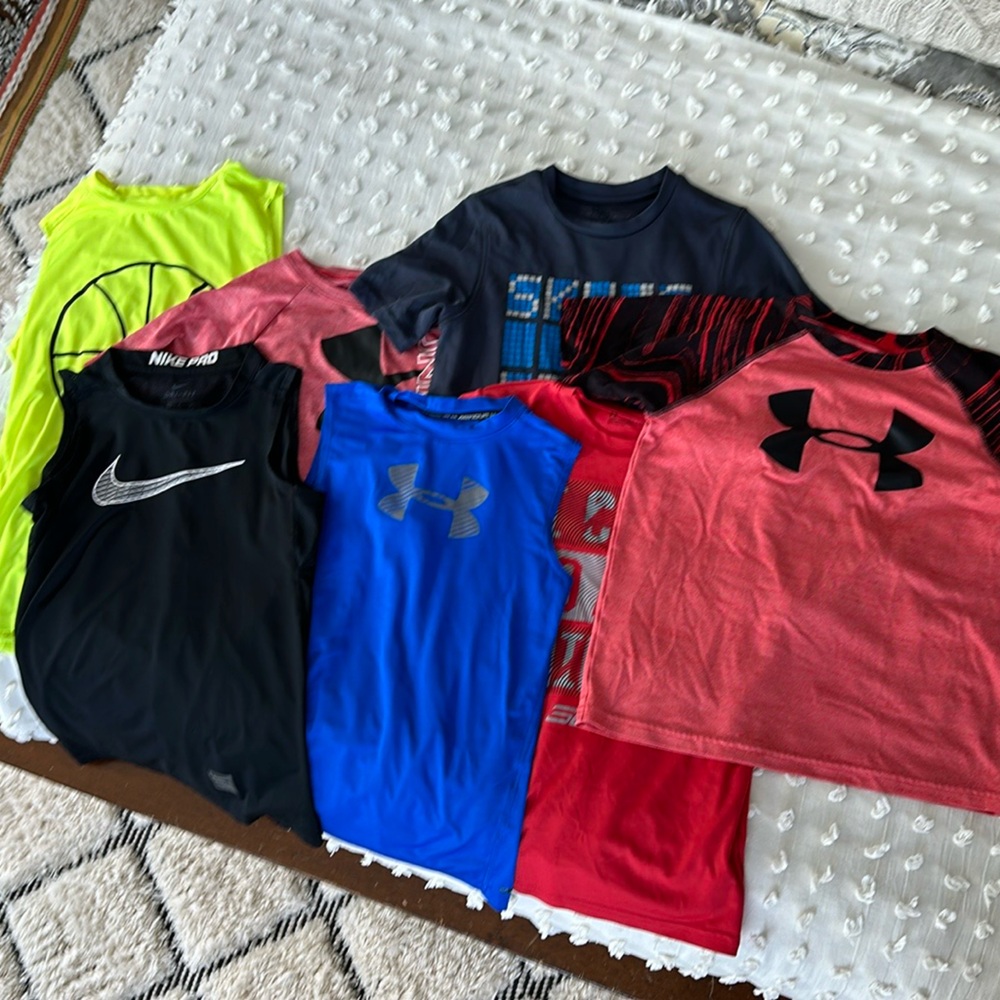 Lot of 7 Athletic Shirts: Tanks & Tees Summer & Spring Wardrobe